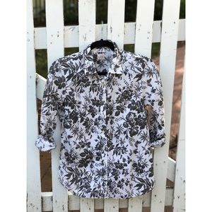 J crew button down - floral print
